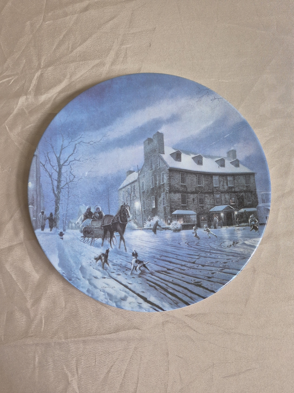 W.S. George "Heading Home" H.T. Becker Collector Plate Vintage